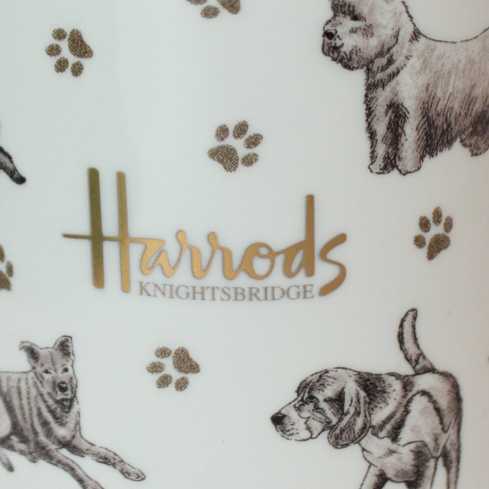 Harrods Teacup w/Large Dog Breeds Knightbridge Fine Bone China Made in England - Picture 10 of 11